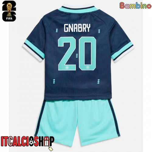 Germania Serge Gnabry #20 Seconda Maglia Bambino Mondiali 2026 Manica Corta (+ Pantaloni corti)